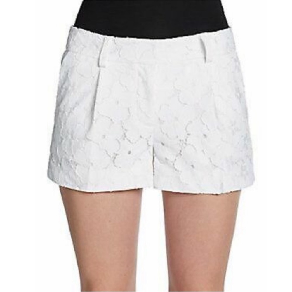 Diane Von Furstenberg Floral Lace Shorts